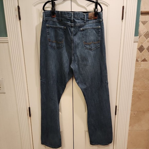 MEN'S 40X32 RELAXED BOOT CUT STREATCH JEANS WESTERN COWBOY - Picture 4 of 8